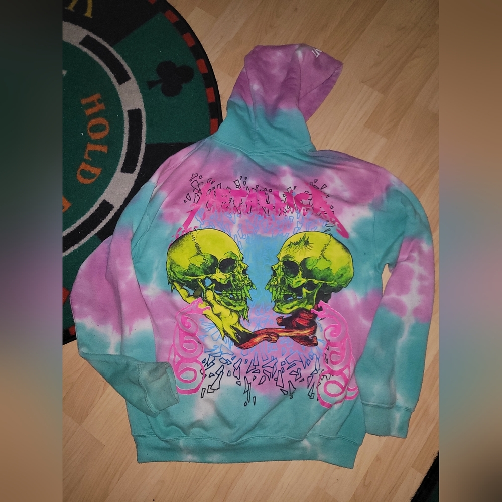 Tie-dye Metallica Hoodie